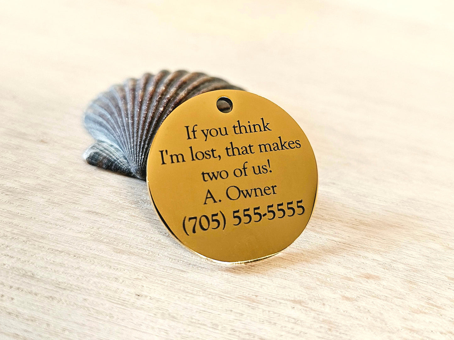 Custom Engraved Pet ID Tag for Dog or Cat collars