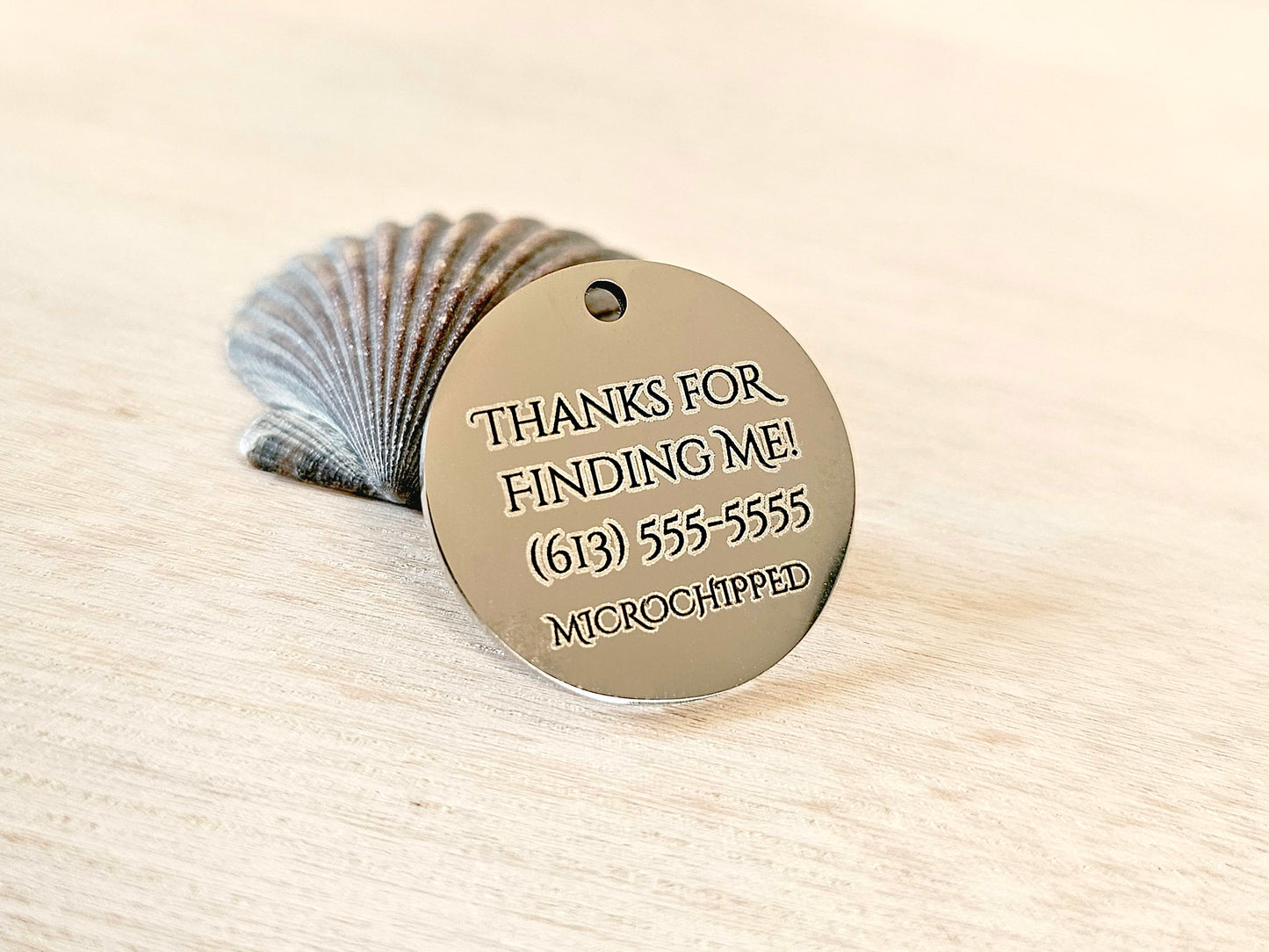 Custom Engraved Pet ID Tag for Dog or Cat collars