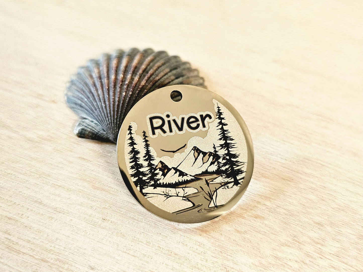 Custom Engraved Pet ID Tag for Dog or Cat collars