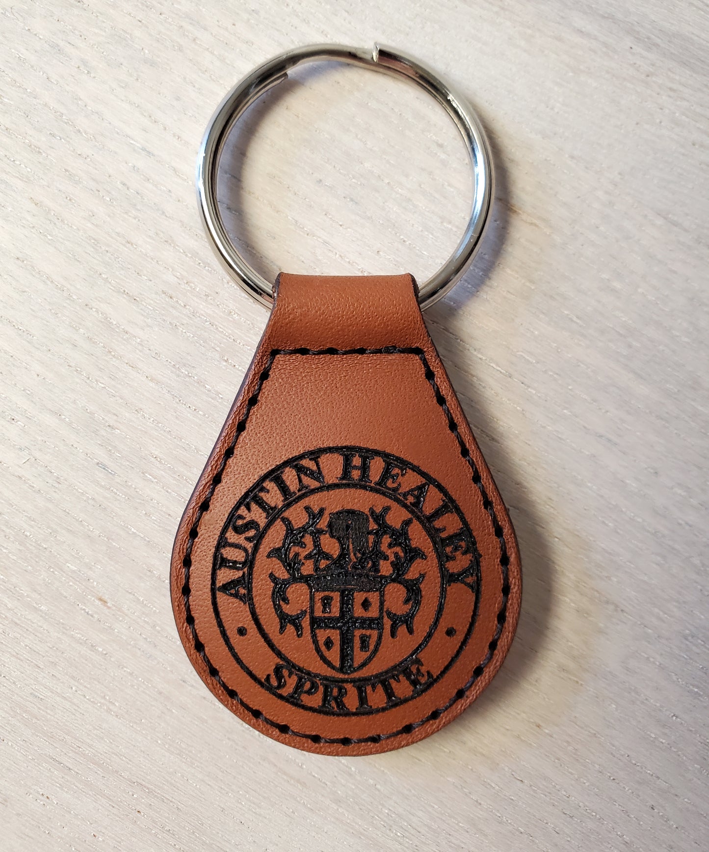 Custom Vintage Style Leather Key Fob