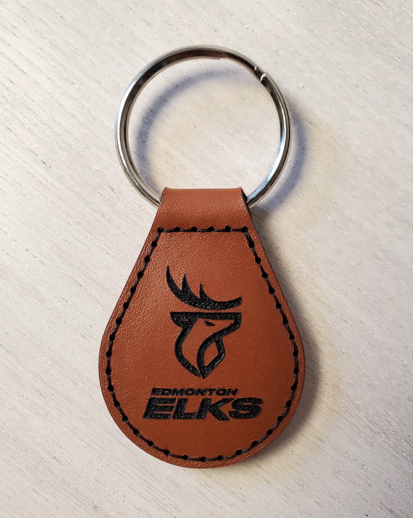 Custom Vintage Style Leather Key Fob